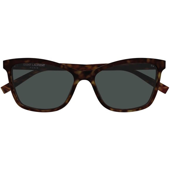 Saint Laurent SL 502 003 Havana Tortoise Green Lens Square Sunglasses 56mm New main image 6